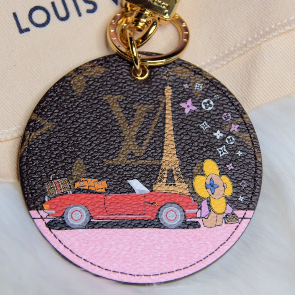 LOUIS VUITTON VIVIENNE PARIS XMAS BAG KEY HOLDER C - Picture 6 of 6
